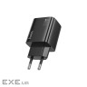 Зарядний пристрій HOCO N56 2xUSB-C PD30W + 2xUSB black (6942007632492)