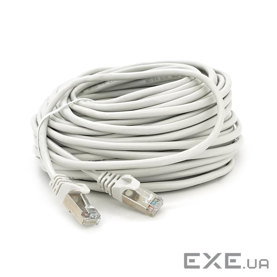 Патч-корд литий MERLION, FTP, RJ45, Cat.5e, 25m, сірий, CCA, Q200 (PCM-CCA-5E / 25G)