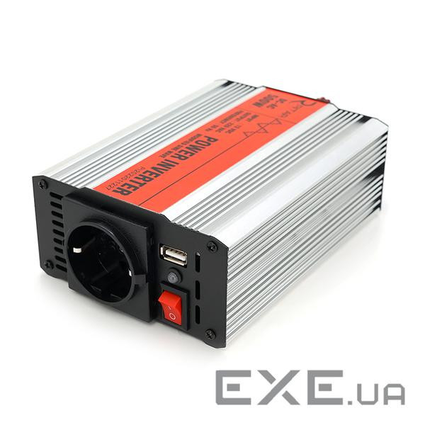 Інвертор напруги RITAR RSX-500, 12V / 220V, 500W з апроксимувати синусоїдою, 1xShuko, 1xUSB, клемні