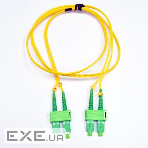 Патчкорд SC/APC-SC/APC SM 10м Duplex (APC-10SCSC(SM)D(AD))