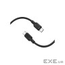Кабель BOROFONE BX113 Lenny 60W silicone charging data cable C to C(L=2M) Black (6941991115516)