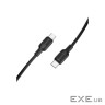 Кабель BOROFONE BX113 Lenny 60W silicone charging data cable C to C(L=2M) Black (6941991115516)