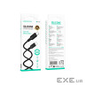 Кабель BOROFONE BX113 Lenny 60W silicone charging data cable C to C(L=2M) Black (6941991115516)