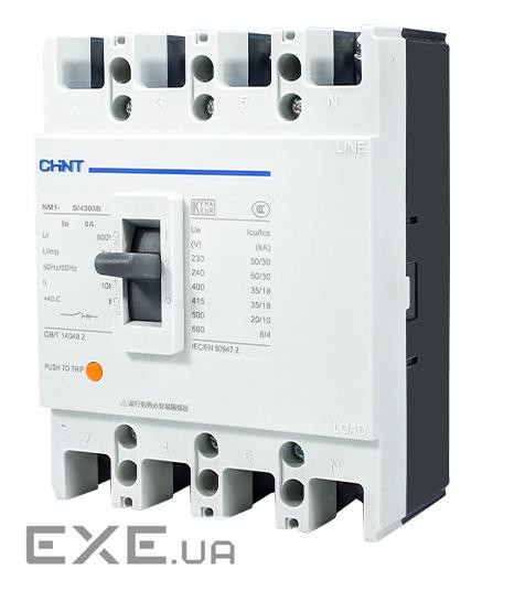 Модульний вимикач CHNT NM1-630S/4300-630A 4P, 380 В. 315-400A. 35КА/400В, 8К (NM1-630S / 4300-4)