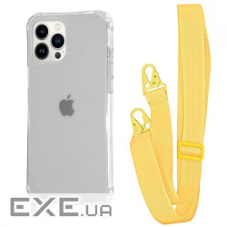 Чохол WAVE Clear Case with Strap iPhone 13 Pro yellow (57010 yellow)