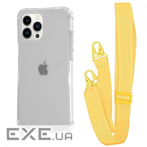 Чохол WAVE Clear Case with Strap iPhone 13 Pro yellow (57010 yellow)