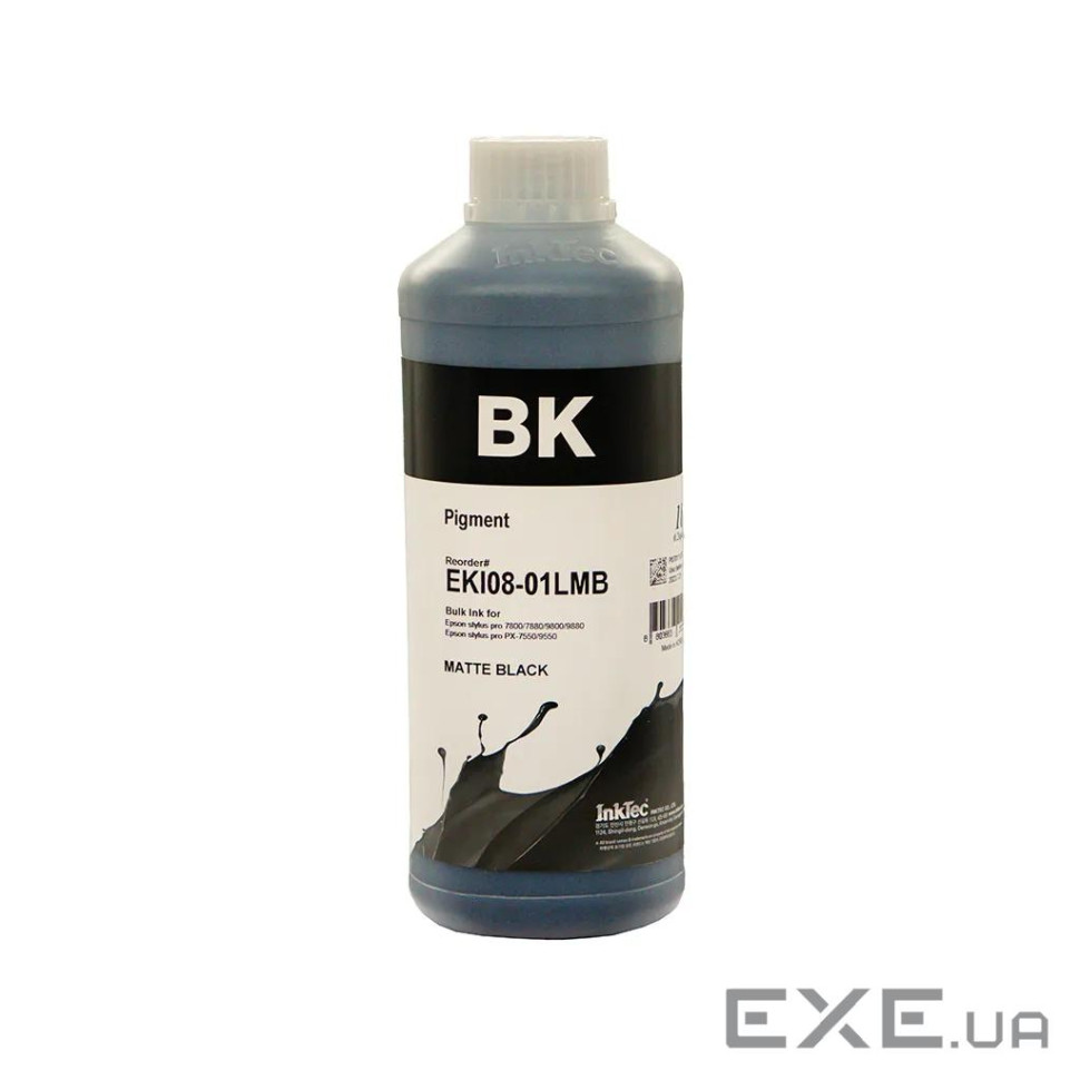 Чорнило InkTec Epson LFP Pigment Matte Black 1L (EKI08-01LMB)
