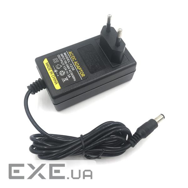 Імпульсний адаптер живлення RSJ-1230 12В 3А (36Вт) штекер 5.5 / 2.5, дов (RSJ-1230-12V-3A-5.5 / 2.5) (RSJ-1230-12V-3A-5.