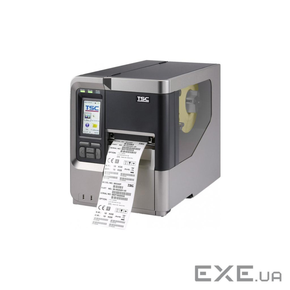 Принтер етикеток TSC MХ641P 600Dpi, USB, RS232, Ethernet, WiFI, Bluetooth (MX641P-A001-0002)