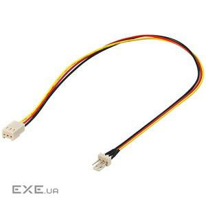 Кабель живлення-подовжувач Goobay FanPower 3p M/F 0.3m кольоровий (75.09.3631)