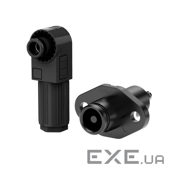 Set connectors for battery (male + female), SRDB-70C, 70A, 1500V, IP67, Black (SRDB-70С )