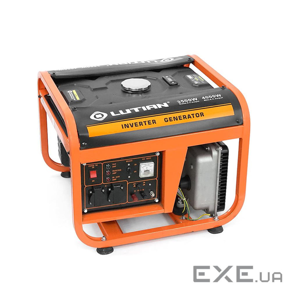 Генератор инверторный БЕНЗИНОВЫЙ LUTIAN LT4500I, 4,5KVA (3.5kW), однофазный, мотор LT170-F1 4-тактни