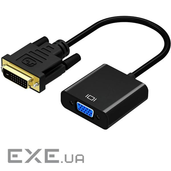 Адаптер VOLTRONIC DVI-VGA 0.1м Black (YT-C-DVI-(M)/VGA(F)/12138)