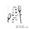 Відео кабель Cabletime HDMI (M) - HDMI (M), 2.1V, 32AWG, 8K Ultra HD, 2м (CA914654) (CA914654)