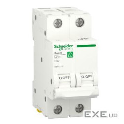 Автоматичний вимикач Schneider Electric RESI9 6kA 2P 32A C (R9F12232)