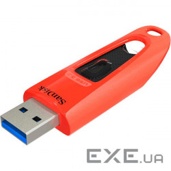 SanDisk Ultra 32GB, USB 3.0 Flash Drive, 130MB/s read - Red, EAN: 619659145866 (SDCZ48-032G-U46R)