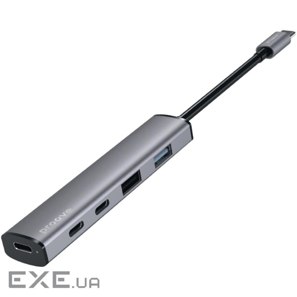 Type-C-Хаб Proove Arc Link 5 in 1 (2*USB + 3*Type-C) silver (HBAL00222024)