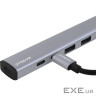 Type-C-Хаб Proove Arc Link 5 in 1 (2*USB + 3*Type-C) silver (HBAL00222024)