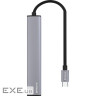 Type-C-Хаб Proove Arc Link 5 in 1 (2*USB + 3*Type-C) silver (HBAL00222024)