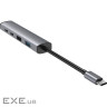 Type-C-Хаб Proove Arc Link 5 in 1 (2*USB + 3*Type-C) silver (HBAL00222024)