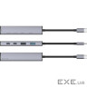 Type-C-Хаб Proove Arc Link 5 in 1 (2*USB + 3*Type-C) silver (HBAL00222024)