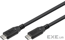 Кабель пристроїв USB Type-C M/M 1.5m,(USB4 Gen3x2) 40Gbps 100W Cu,чорний (75.07.4192-1) (75.07.4192-1)