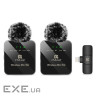 Мікрофон Puluz для iPhone/iPad 8-контактний приймач і два мікрофони Black (PU647B)