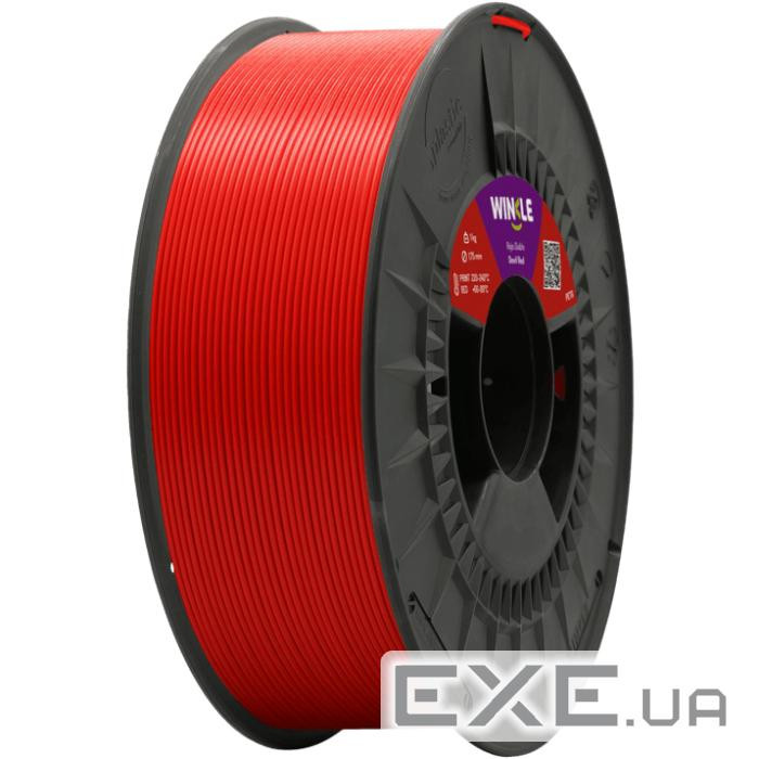 Пластик (Filament) WINKLE PETG 1кг, 1.75мм, пекельно-червоний (PET01000175ROJDIAWNK)