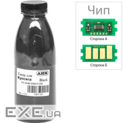 Тонер Kyocera-Mita FS-1020/1040/1120, 90г Black +chip 3K AHK (3202661)