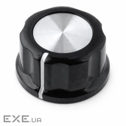 Бакелітова ручка для потенціометра MF-A03, 6мм, 28х15мм, Black (MF-A03-6)