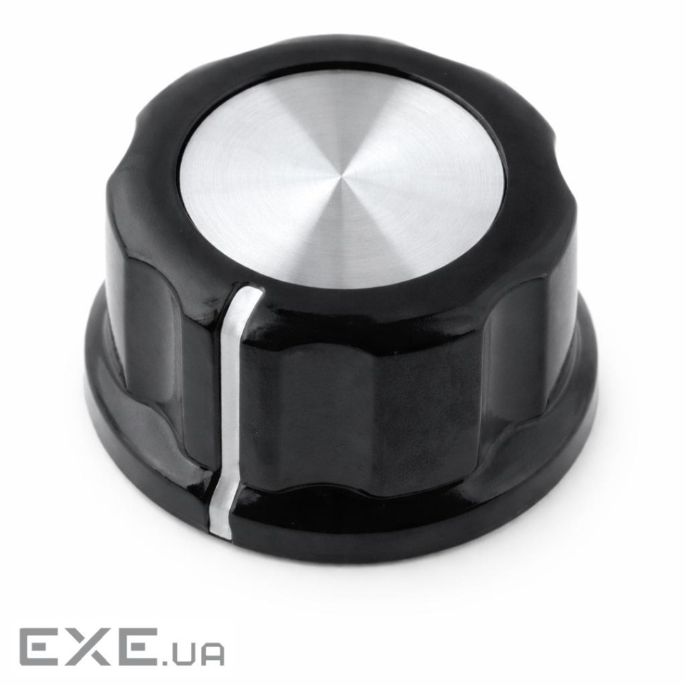 Бакелітова ручка для потенціометра MF-A03, 6мм, 28х15мм, Black (MF-A03-6)