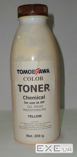 Тонер HP CLJ CP1215/M252/277/451/475 Chemical (200г) Yellow Tomoegawa (THP1215Y200)