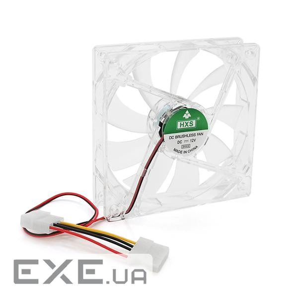 Кулер корпусний 12025 DC sleeve fan 4pin - 120*120*25мм, 12V/0,15A, 1900об/хв , Green (HXS-Green)