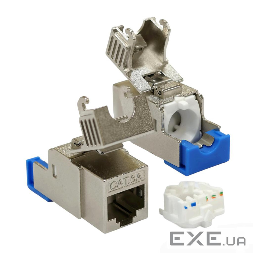 Модуль з"єднувальний KeyStone RJ45 STP, кат. 6a, самозажимний, LW (LW-KJ91) , LW (LW-KJ91)