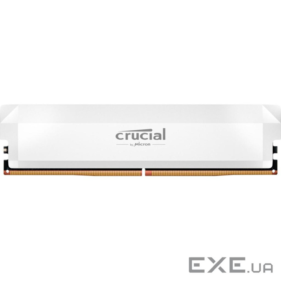 Модуль пам'яті CRUCIAL Pro Overclocking DDR5 6400MHz 16GB White (CP16G64C38U5W)