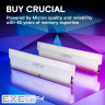 Модуль пам'яті CRUCIAL Pro Overclocking DDR5 6400MHz 16GB White (CP16G64C38U5W)