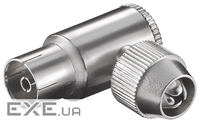 Штекер FreeEnd-RF:Coaxial,/F конектор Screw Fixing 90ё,металік (75.01.1488-100) (75.01.1488-100)