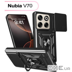 Чохол до мобільного телефона BeCover Military Nubia V70 Black (713534)