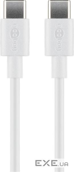 Кабель пристроїв USB Type-C M/M 0.5m,(USB2.0) 480Mbps 3A AWG20+28,білий (75.06.6315-1) (75.06.6315-1)