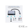 Концентратор Dynamode USB-C 3-in-1 1xHDMI 4K + 1xUSB 3.0 + 1xUSB-C PD 87W (Multiport USB-C 3-in-1 dark grey)