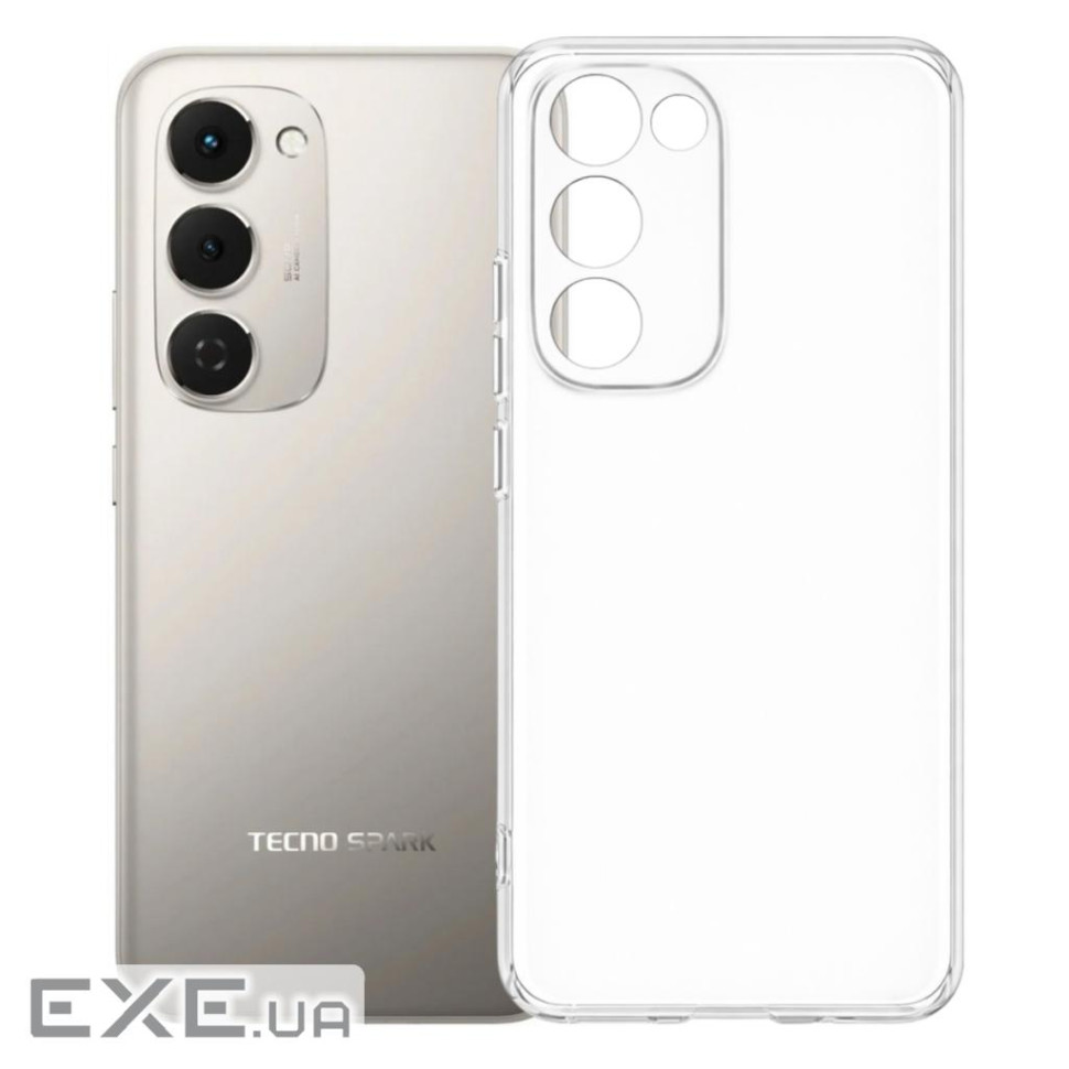 Чохол до мобільного телефона BeCover Tecno Spark 40 Pro Plus (KM7) Transparancy (715044)