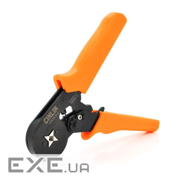 Кримпер CINLINELE HCS8 6-4 для обтиску кабельного наконечника, orange + набір кабель (HCS8 6-4+VE780)