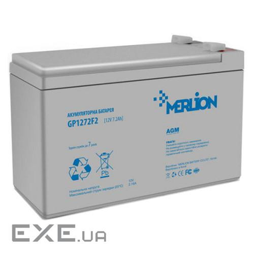 Акумуляторна батарея MERLION GP1272F2 (12В, 7.2Ач)