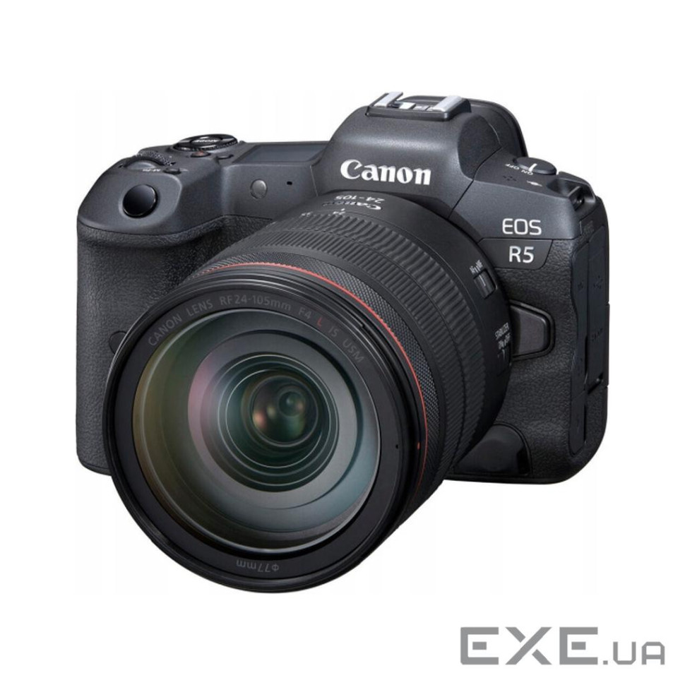 Цифровий фотоапарат Canon EOS R5 + RF 24-105 f/4.0 L IS (4147C069)