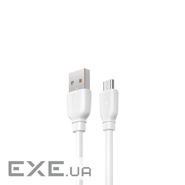 Кабель Remax Suji Pro USB 2.0 to microUSB 2.4A 1M Білий (RC-138m-w)