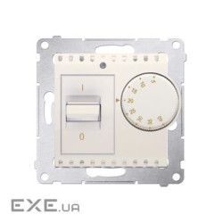Регулятор температуры Premium с внутренним датчиком, 16A 230V, кремовый (DRT10W.02/41)