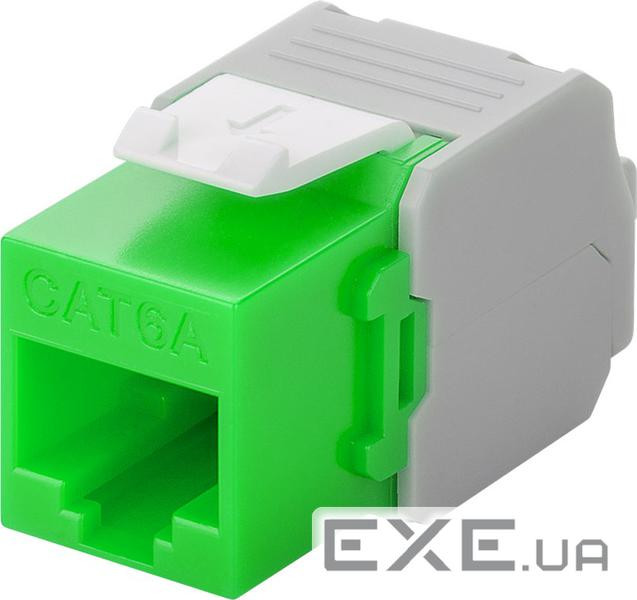 Конектор мережевий FreeEnd-RJ45 UTP6a,Keystone module LSA(ToolFree)PoE,зелений (75.09.0687-10)