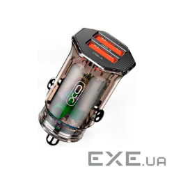 Зарядний пристрій XO CC49 2USB 2.4A (Black/Brown) (XO-CC49)