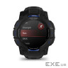 Смарт-годинник Garmin Instinct 3, 50mm, AMOLED, Black with Bolt Blue Accents, GPS сма (010-03020-03)