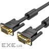 Кабель VGA 15M-15M, 25.0 м, з ферритами, чорний Vention (DAEBS)
